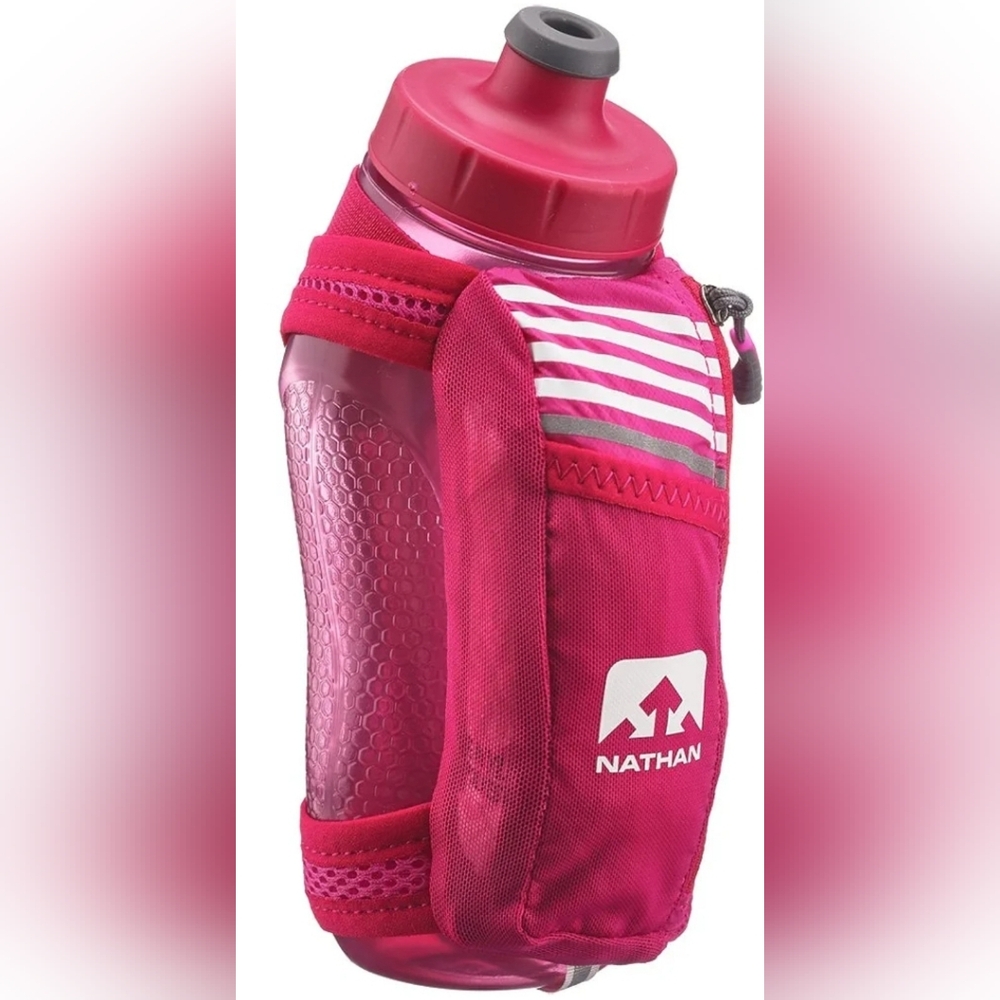 Nathan 22 oz. Flask Bottle & Holder w/ Zipper Pouch